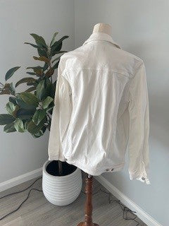 Witchery White Denim Jacket – Size 14