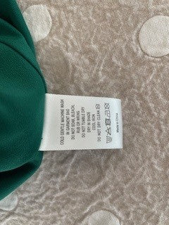Witchery Green Ruffle Print Top – Size 12 (AU)