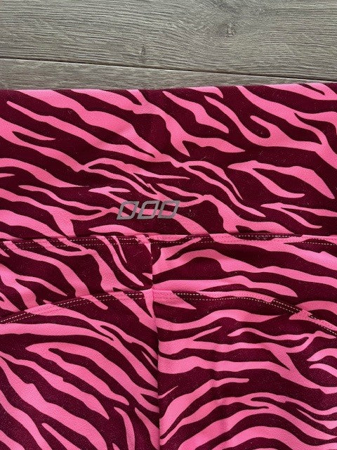 Lorna Jane Pink Animal Print Tights – Size L (Slightly-Loved, Excellent Condition)