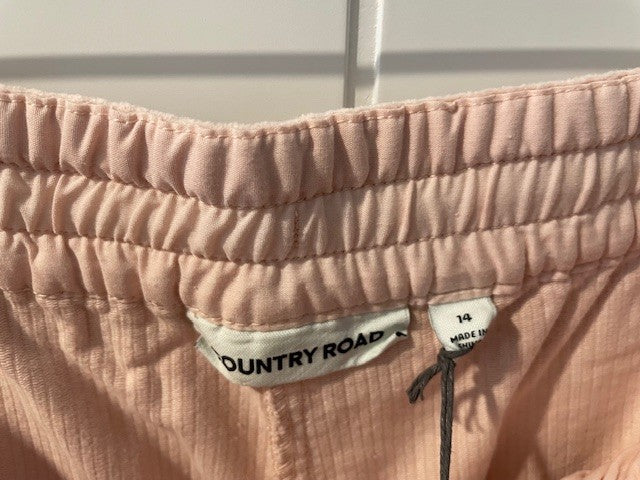 Country Road Cord Palazzo Pant – Smokey Pink | Size 14 | Brand New