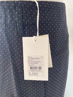 Country Road Black Polka Dot Wide-Leg Pants – Size 14