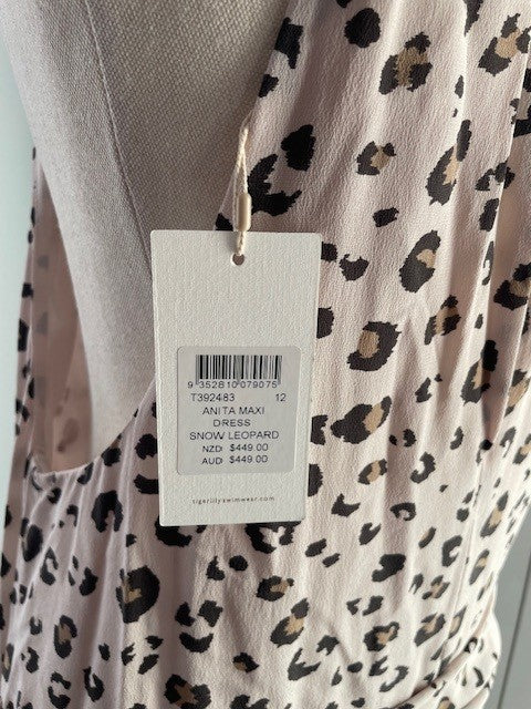 Tigerlily Anita Maxi Dress – Snow Leopard | Size 12 |