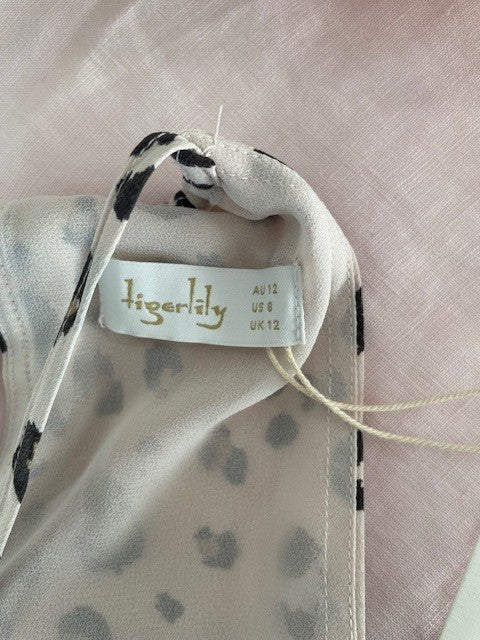 Tigerlily Anita Maxi Dress – Snow Leopard | Size 12 |