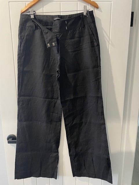 Events Collection Black Linen Pants | Size 12 | Gently Worn – $20