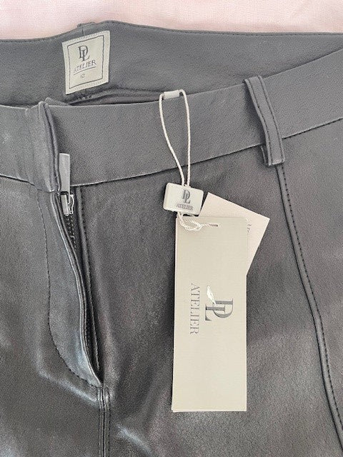 DL Atelier Black Leather Pants – Size 12