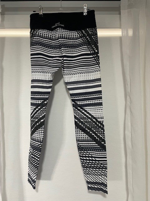 Lorna Jane Crazed Core F/L Tight – Black/White (Size M)