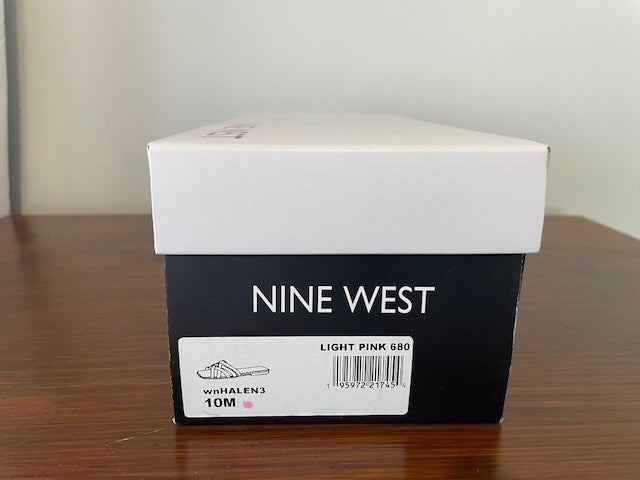 Nine West 'Whalen' Strappy Slide Sandals – Light Pink | Size 10M