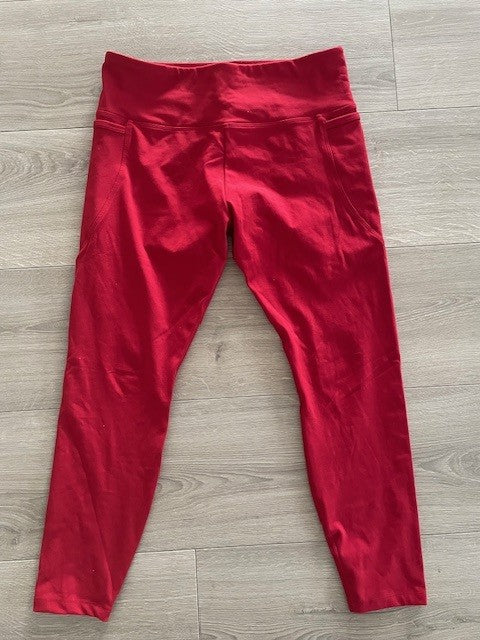 Lorna Jane Core Active Tights – Red (Size L)