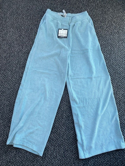 Lorna Jane Full-Length Lounge Pant – Light Blue Cord | Size L