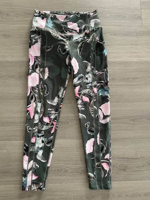Rockwear Floral Print Full-Length Tights – Size 14 (Pre-Loved)