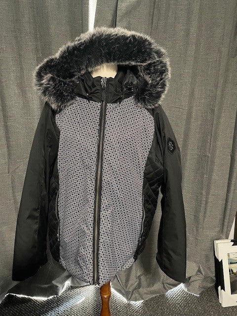 XTM Women’s Ski Jacket – Size 18 – Black/Grey Pattern – Excellent Condition