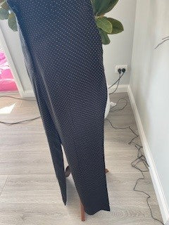 Country Road Black Polka Dot Wide-Leg Pants – Size 14