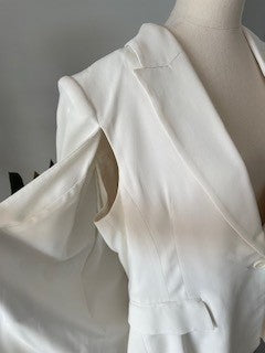 Cue White Cape Jacket – Size 14 - Pre/Slightly-Loved