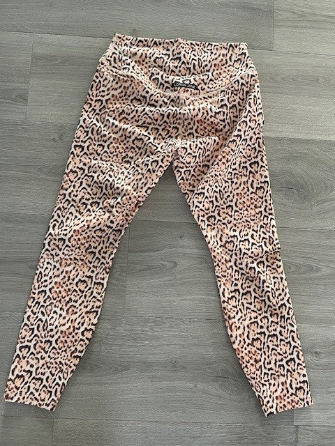 Lorna Jane Leopard-Print Active Tights – Size L