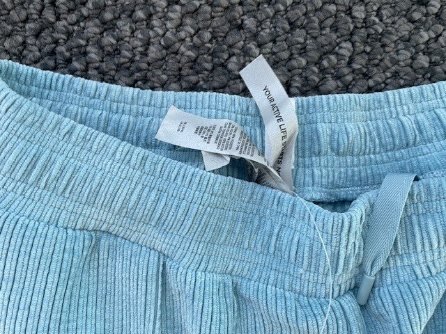 Lorna Jane Full-Length Lounge Pant – Light Blue Cord | Size L
