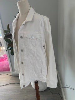 Witchery White Denim Jacket – Size 14
