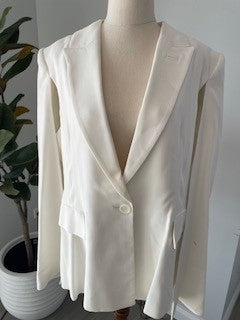 Cue White Cape Jacket – Size 14 - Pre/Slightly-Loved