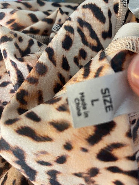 Lorna Jane Leopard-Print Active Tights – Size L