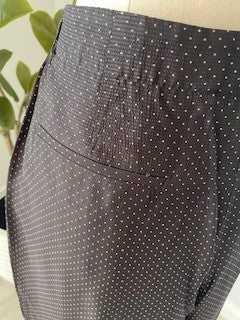 Country Road Black Polka Dot Wide-Leg Pants – Size 14