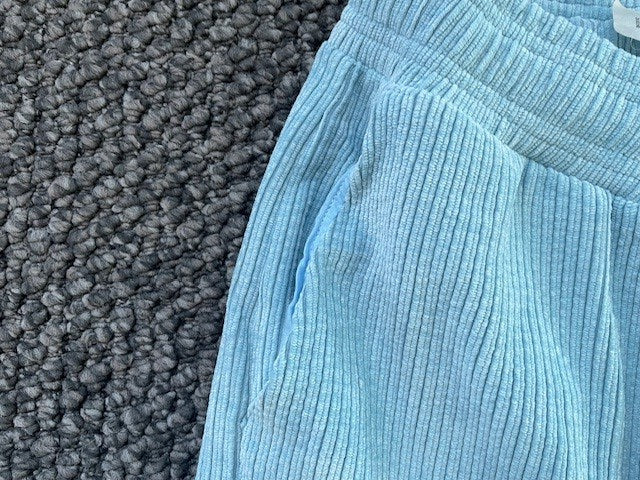 Lorna Jane Full-Length Lounge Pant – Light Blue Cord | Size L