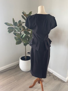 Cue Black Peplum Suit – Size 12