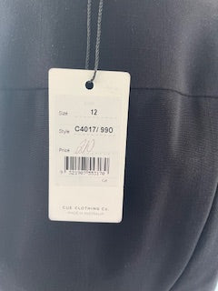 Cue Black Peplum Suit – Size 12