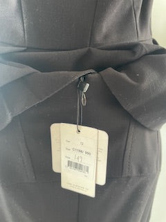 Cue Black Peplum Suit – Size 12