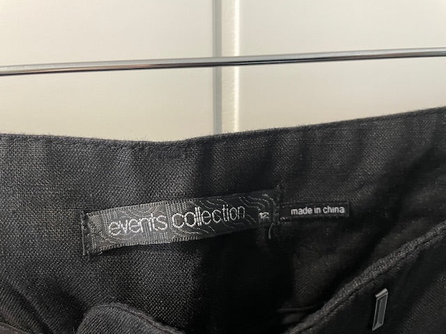 Events Collection Black Linen Pants | Size 12 | Gently Worn – $20