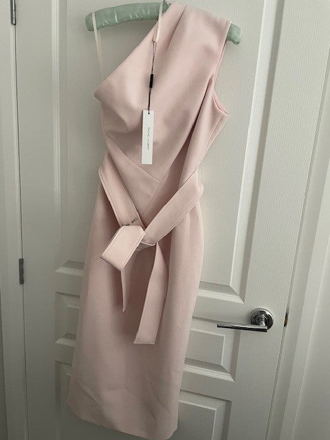 Rachel Gilbert Off-The-Shoulder Juno Dress – Rosewater (Size 3 AU 12)
